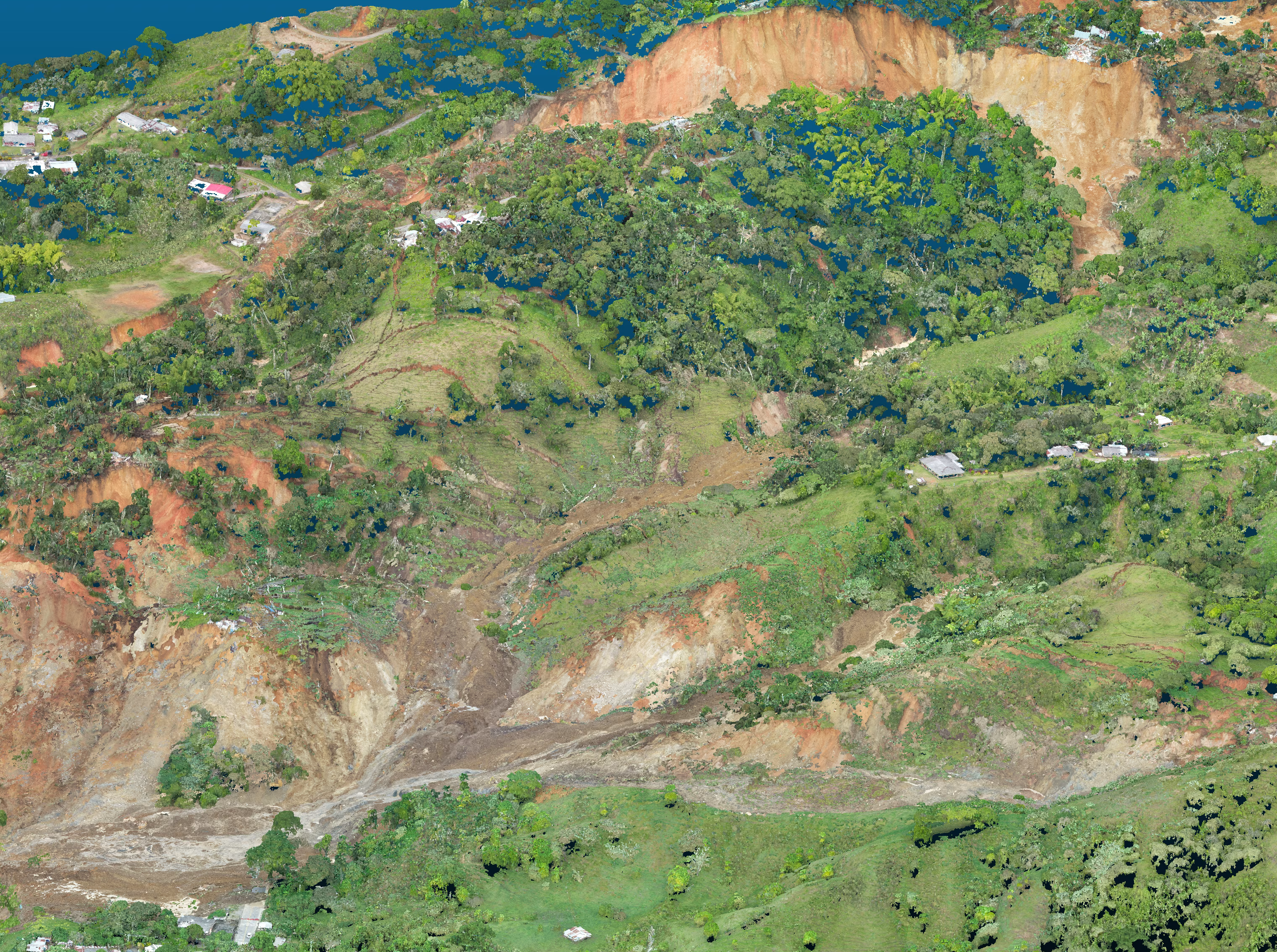 Landslide point cloud